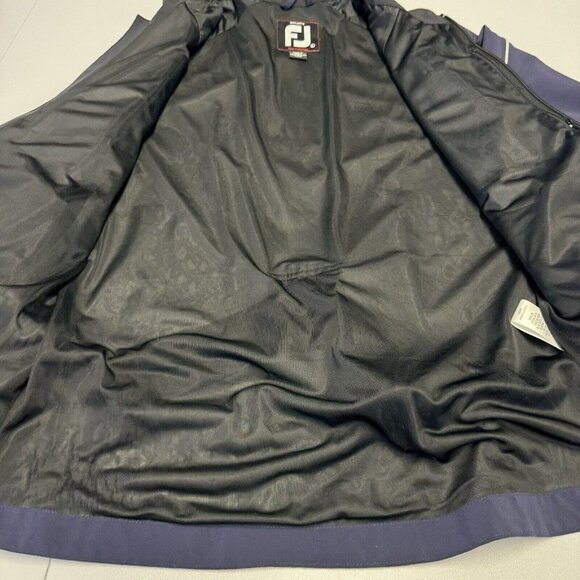 FJ Tour Collection Jacket Birmingham Full Zip Blue Mens Large Golf E1 - Picture 6 of 10